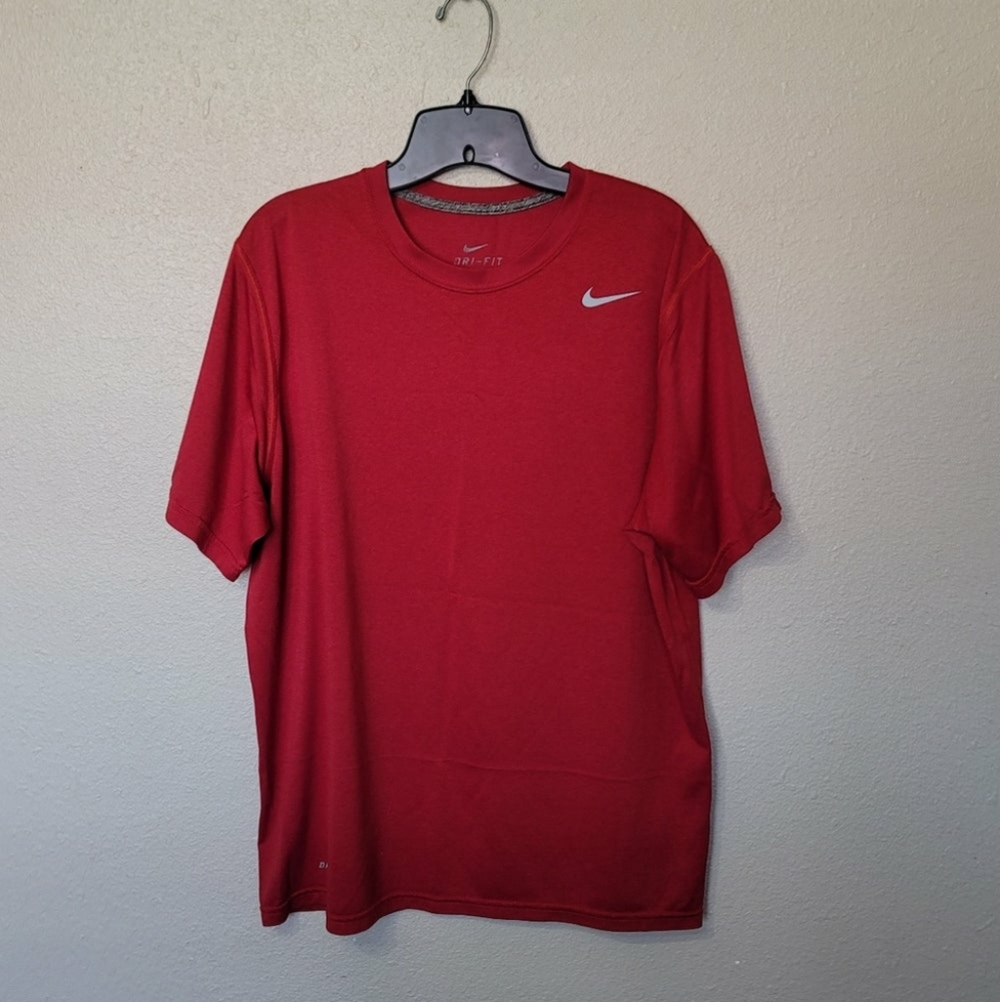 Nike ● Men's Short Sleeve Logo Printed T-Shirt Red Sz XL